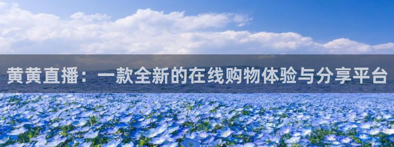 火凤直播五大联赛：黄黄直播：一款全新的在线购物体验与分享平台